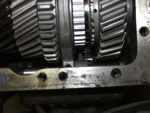 1965 Ford Mustang - Transmission gears are visible inside a metal housing.