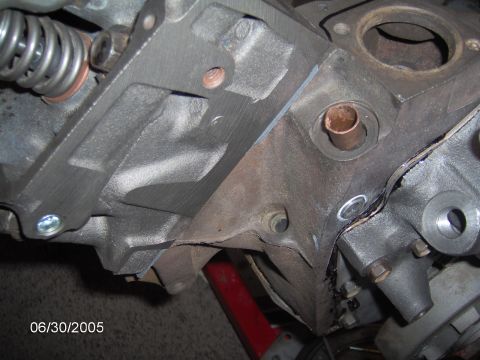 1978 Ford Bronco - Close-up view of an engine block with visible internal components and a date stamp.