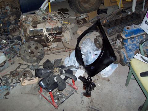 1972 Chevrolet C/K Pickup - Fan, shroud, misc junk