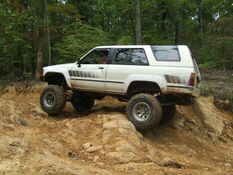 1993 Ford Bronco - This modified Toyota 4Runner navigates a challenging off-road obstacle course.