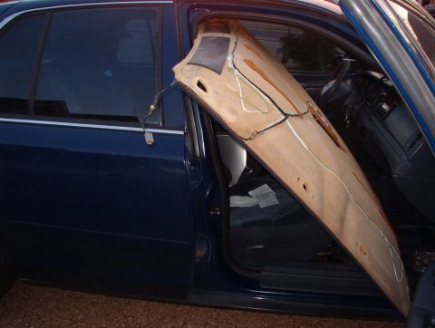 1999 Ford Crown Victoria - To install a headliner without damage or removing the front or rear windows, first slide the seats fully back, and recline them fully. The…