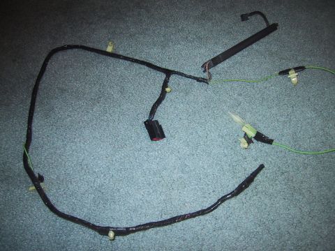 1994 Ford Bronco - wiring harness is cut off approx. 2' from where it plugs into main wiring harness.