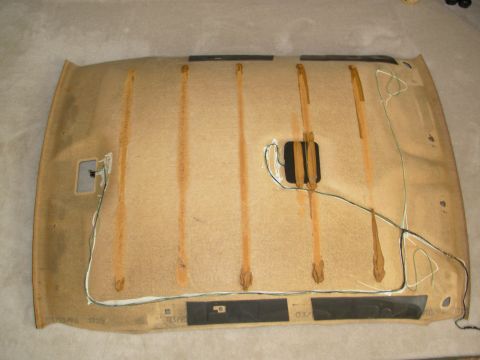 1999 Ford Crown Victoria - Peeling it away from the glue didn't do as much damage as I expected, but I plan to apply silicone adhesive when I install it. It should ho…
