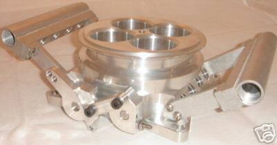 1972 Ford Ranchero - This is a close-up of an aftermarket throttle body, not a 1972 Ford Ranchero.
