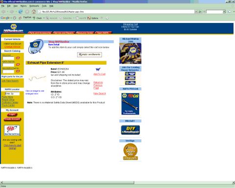 1989 Ford Escort - This is a screenshot of a vehicle registry page, showing various details and images related to a vehicle.