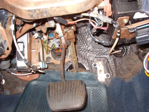 1999 Ford Crown Victoria - The hardest part of the swap was getting the booster, shim, & brake pedal back into place. It's necessary to remove the accelerator assembl…