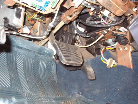 1999 Ford Crown Victoria - The accelerator pedal also took some effort since the studs on this firewall were SLIGHTLY too close together, making it difficult to get b…