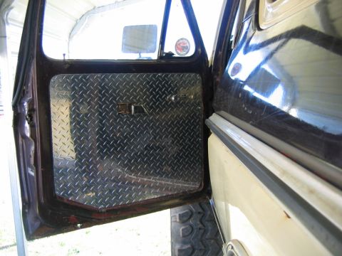 1992 Ford Mustang - Custom diamond plate door panel installed in an older vehicle's interior.