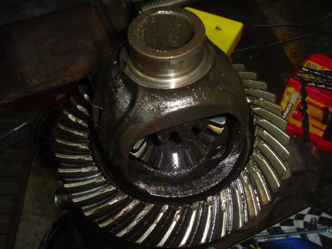 1967 Ford F-250 - Close-up of a differential gear assembly, likely for a truck or heavy vehicle.