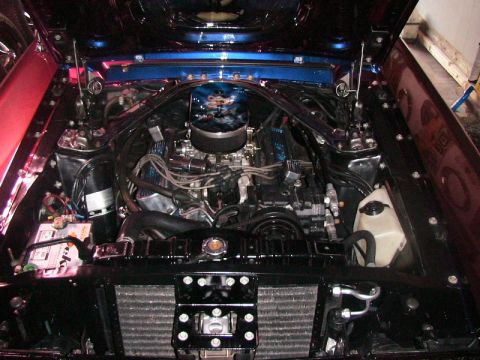 1968 Mercury Cougar - Engine bay detail showing the V8 engine and associated components.