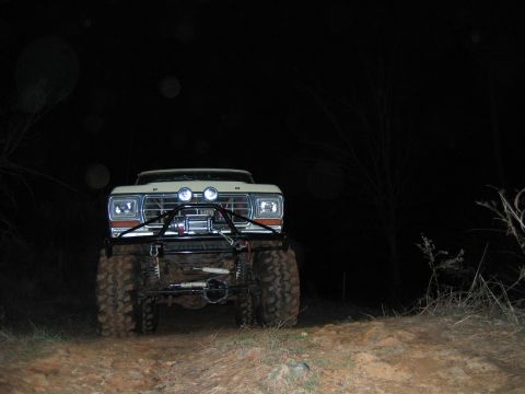 1992 Ford Mustang - This heavily modified 1979 Ford F-Series pickup truck is equipped for off-road adventures.