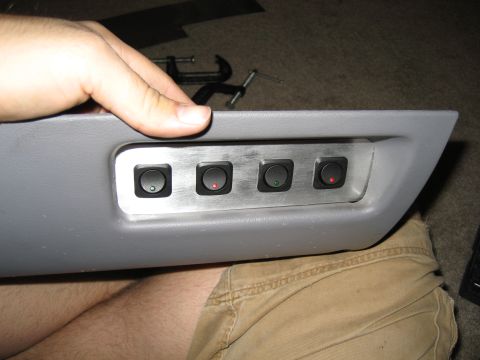 1995 Ford Bronco - Switches in, still needs some glue and wires.