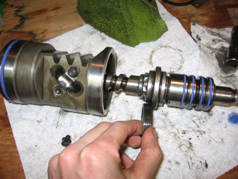 1989 Ford Bronco - Don't forget to put the lock nut and valve housing onto the worm before feeding in the balls.