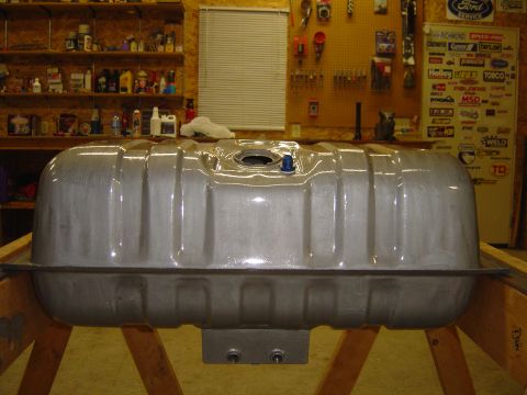 1978 Ford Bronco - This is a fuel tank, likely for a vehicle, shown in a registry album.