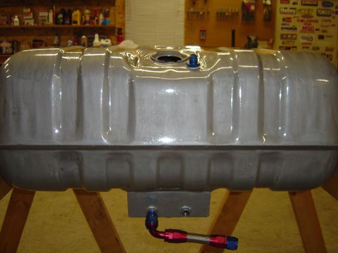 1978 Ford Bronco - A silver aftermarket fuel tank is shown, possibly for a custom build or restoration project.