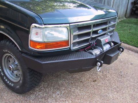 1995 Ford Bronco - Kennesaw Mtn. bumper and Warn HS9500i