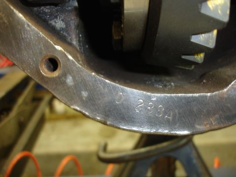1996 Ford Bronco - Differential housing part with stamped identification numbers visible.