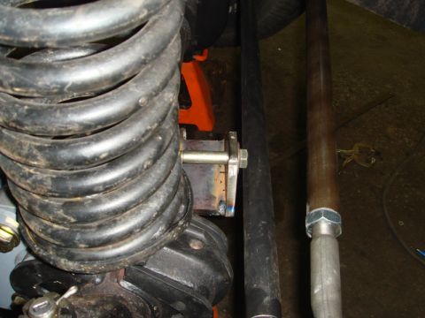 1996 Ford Bronco - Suspension components, including a coil spring and bracket, are shown in detail.