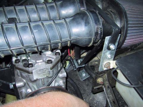 1995 Ford Bronco - The fipk brackets I had to fab to make the York work.