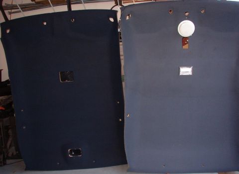 1999 Ford Crown Victoria - '94 Grand Marquis headliner on the L; '99 P71 on the R.