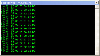 2001 Ford Mustang - A computer screen displays a log viewer with hexadecimal data, alongside the Supermotors.net logo.