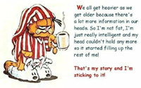 1968 Ford Mustang - Garfield explains his weight gain as a result of intelligence.