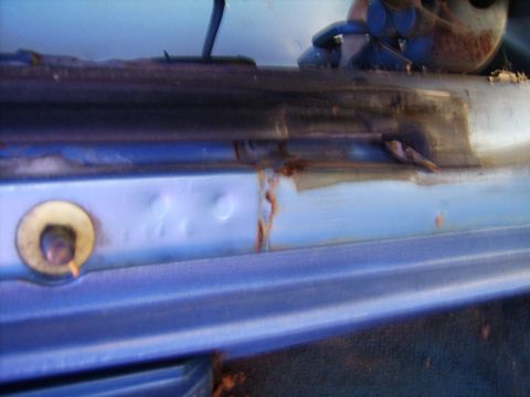 1971 Mercury Marquis - Passenger Side Door Jamb, Surface Rust for now...