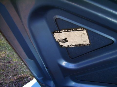 1971 Mercury Marquis - Inside Trunk Lid - Original Paint