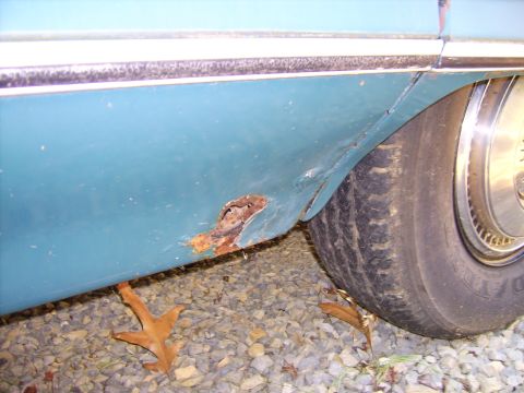 1971 Mercury Marquis - More rust, the passenger side quarter panel