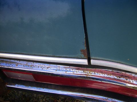 1971 Mercury Marquis - Rear Bumper - Pitted Front Bumper isn't pitted and actually looks decent The rust on the trunk lid you see is surface rust
