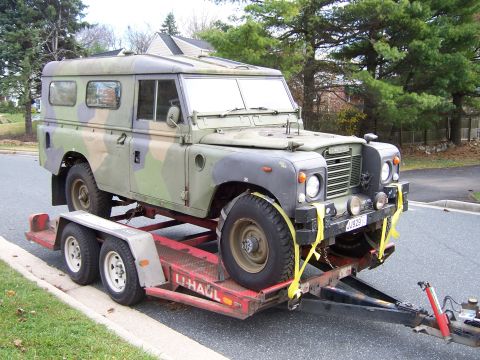 1974 Land Rover Land Rover - The day i brought it home. It is a former ExMod from the Norwegian military.