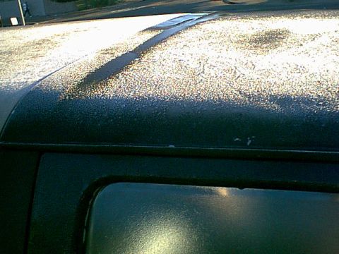 1983 Ford Bronco - this was a cold morning 19 degrees