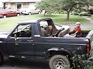 1986 Ford Bronco - another one with my son inside