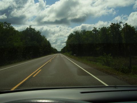 1996 Ford F-150 - This is how 75% of the ride home was, in the middle of nowhere, with no one else on the road.