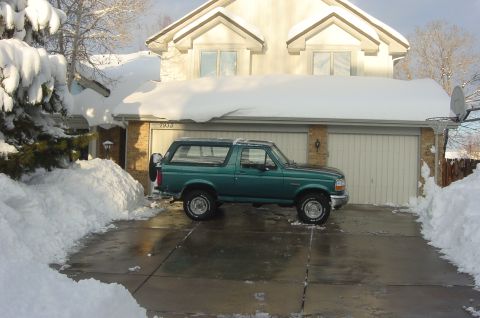 1996 Ford Bronco - Snow all cleared