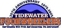 1991 Ford Bronco - Logo for Tidewater Fourwheelers, indicating a 30th anniversary celebration between 1975 and 2005.
