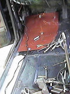 1986 Ford Bronco - Drivers side *note* I have taken 1x1 angle iron and bolted it in from the top of the firewall down along the floor to behind the seat. I di…