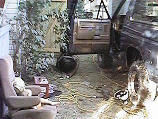 1986 Ford Bronco - My best buddy passed out while working on the truck ;-)