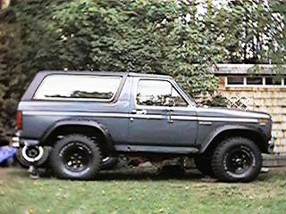 1986 Ford Bronco - Side Shot....starting to finally look a little beefier