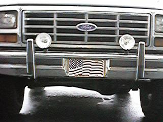 1986 Ford Bronco - Had to cut the push tabs because I couldn't get the bumper bolt off.