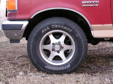 1990 Ford Bronco - 33" ProComps on 17" rims, no lift