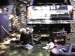 1986 Ford Bronco - work area