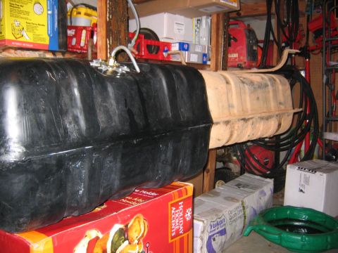 1979 Ford Bronco - 33 gallons compared to 26 I believe. A little more. A little more wheelin! Need to order the skid plate so I don't pop a hole in this plast…