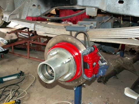 1983 Ford Bronco - bit of red apint to show thru the nice big holes in the alloys