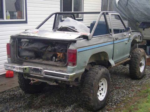 1984 Ford Bronco II - This 1983 Ford Bronco II has been modified with large tires and a roll cage.