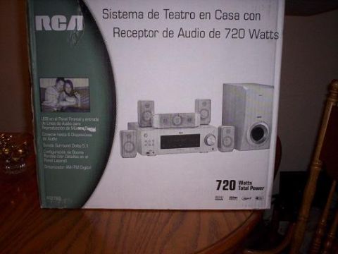1989 Ford Bronco - Box for an RCA home theater system with 720 watts total power.