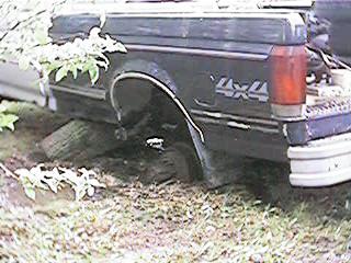 1986 Ford Bronco - This is after it fell off of the high lift ans SPLAT in the mud