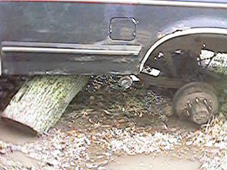 1986 Ford Bronco - another angle of the slop we had to deal with