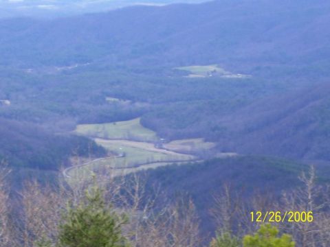1993 Ford Bronco - A scenic view of a valley with a road winding through it, captured on December 26, 2006.
