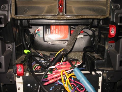 2000 Jeep Cherokee - Where the interface box ultimately ended up. I was trying to avoid using this location if at all possible, but it ended up being the only f…